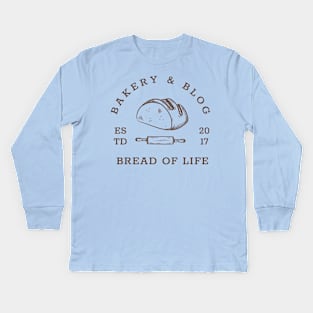 Bread of Life Bakery & Blog | Brown Logo Kids Long Sleeve T-Shirt